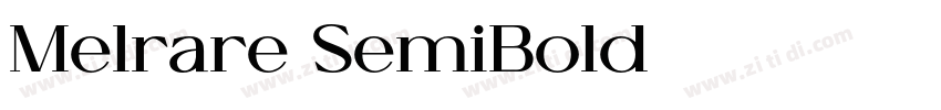 Melrare SemiBold字体转换